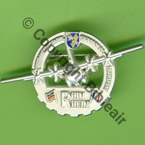 A1546 Attente signat ESCADRON TRANSPORT Franco allemand RHIN.RHEIN EVREUX  SM Tambour Dos scintillant SNH Src.Y.GENTY 20Eur(x8) 